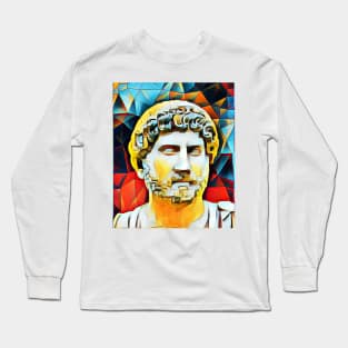 Arrian Abstract Portrait | Arrian Artwork 2 Long Sleeve T-Shirt